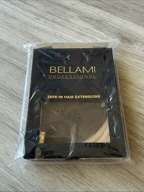 BELLAMI 16” Tape-In Extensions - Cool Mochachino Brown/White Blonde balayage